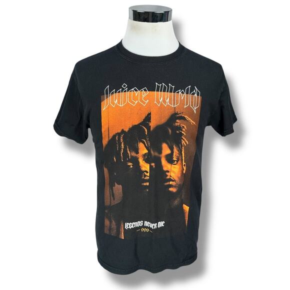 Juice Wrld Legends Never Die 999 T-Shirt Mens Medium Cotton Graphic Short Sleeve - Picture 1 of 9